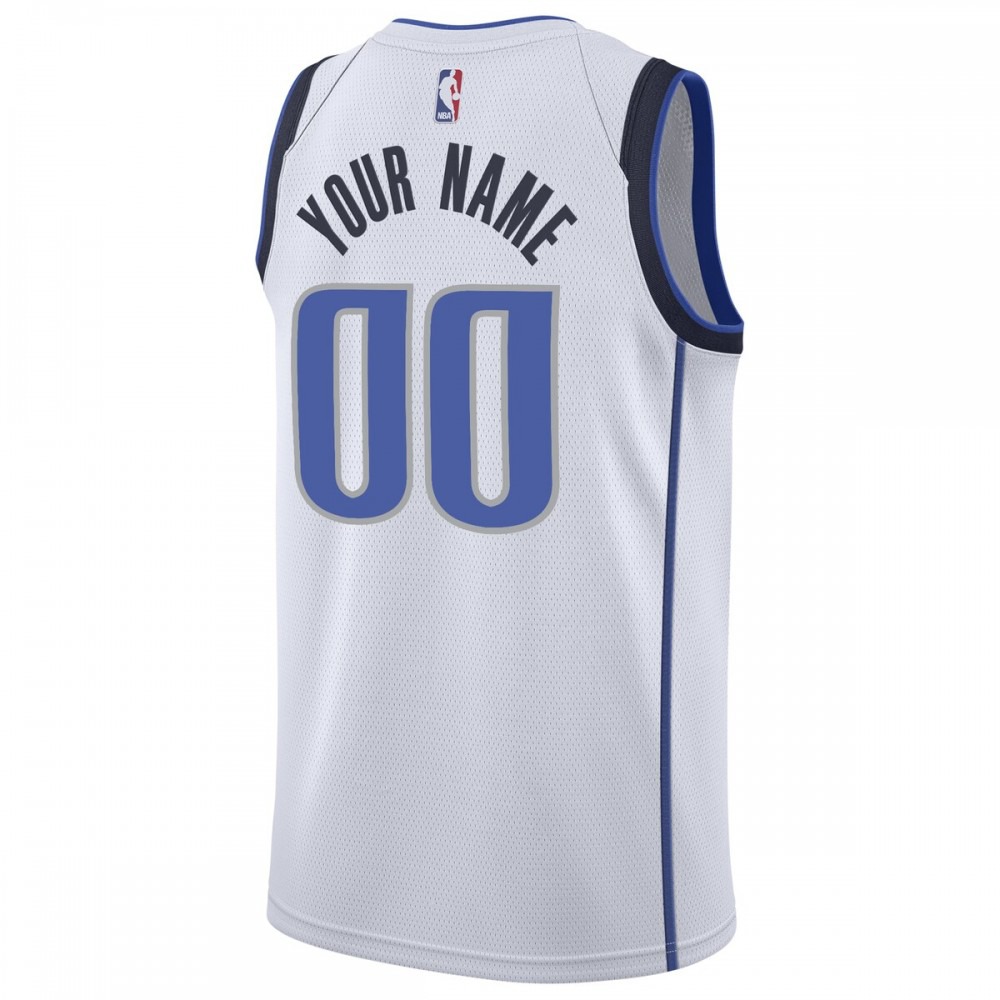Dallas Mavericks 2020/21 Swingman Custom Jersey - Association Edition - White-Pro Kit Vault | Brand New 26/27 Sports Jerseys
